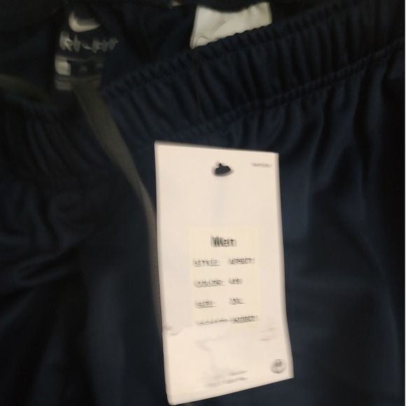 Nike Dri Fit Mens Navy Blue Athletic Pants Trousers Size XXL - Picture 4 of 6